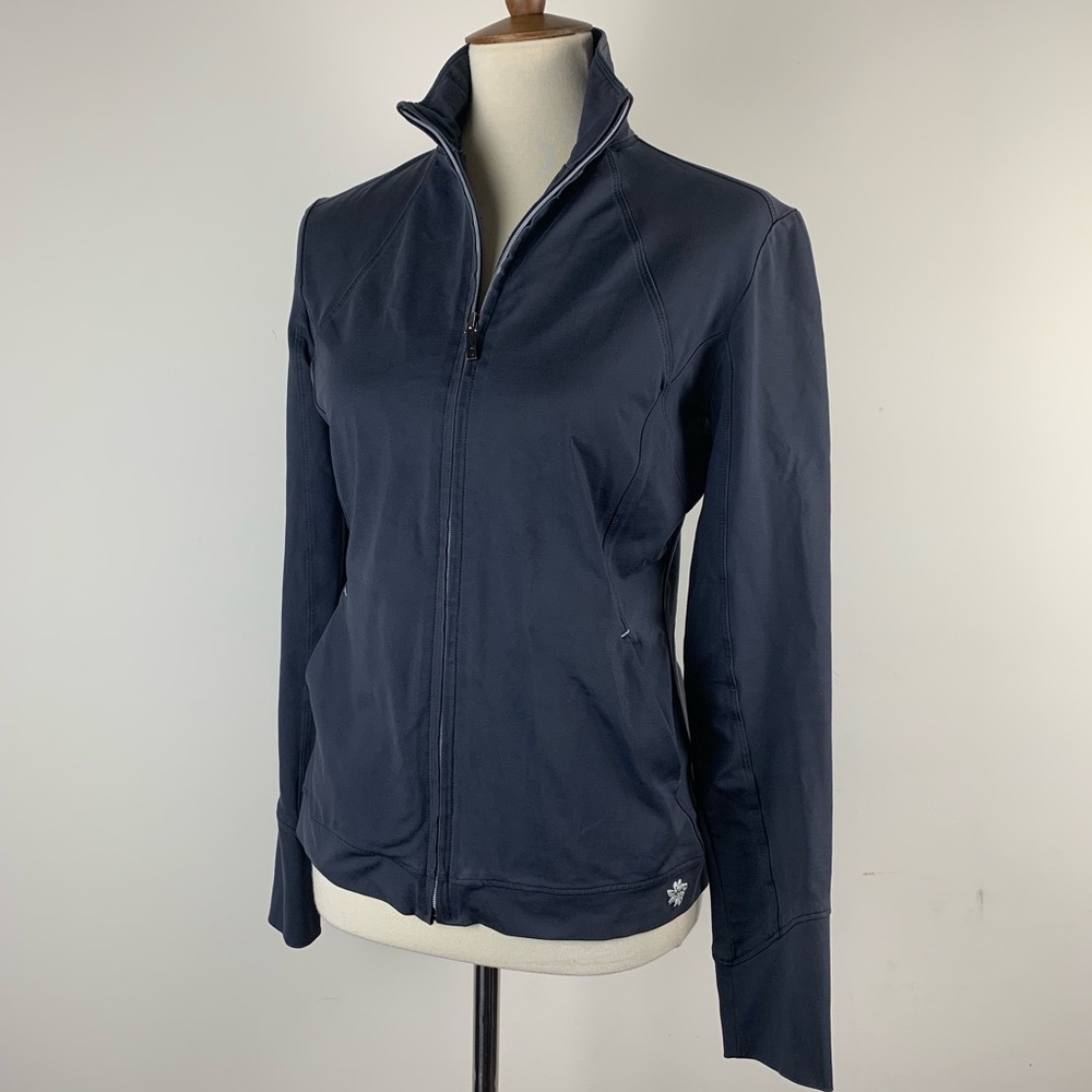 Tommy Bahama 18 Golf Zip Up Denim Blue BEAUTIFUL